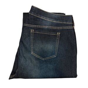 Torrid Plus Size Curvy Skinny Leg Jeans Womens 20R 31 Dark Wash Pockets Stretch